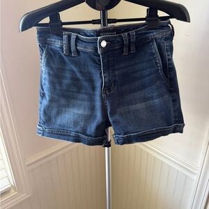 Liverpool Women's Jean Shorts - Dark Blue